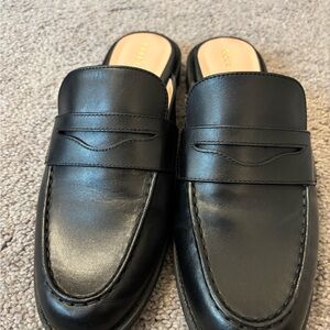 Cole Haan Black Leather Women's Loafers